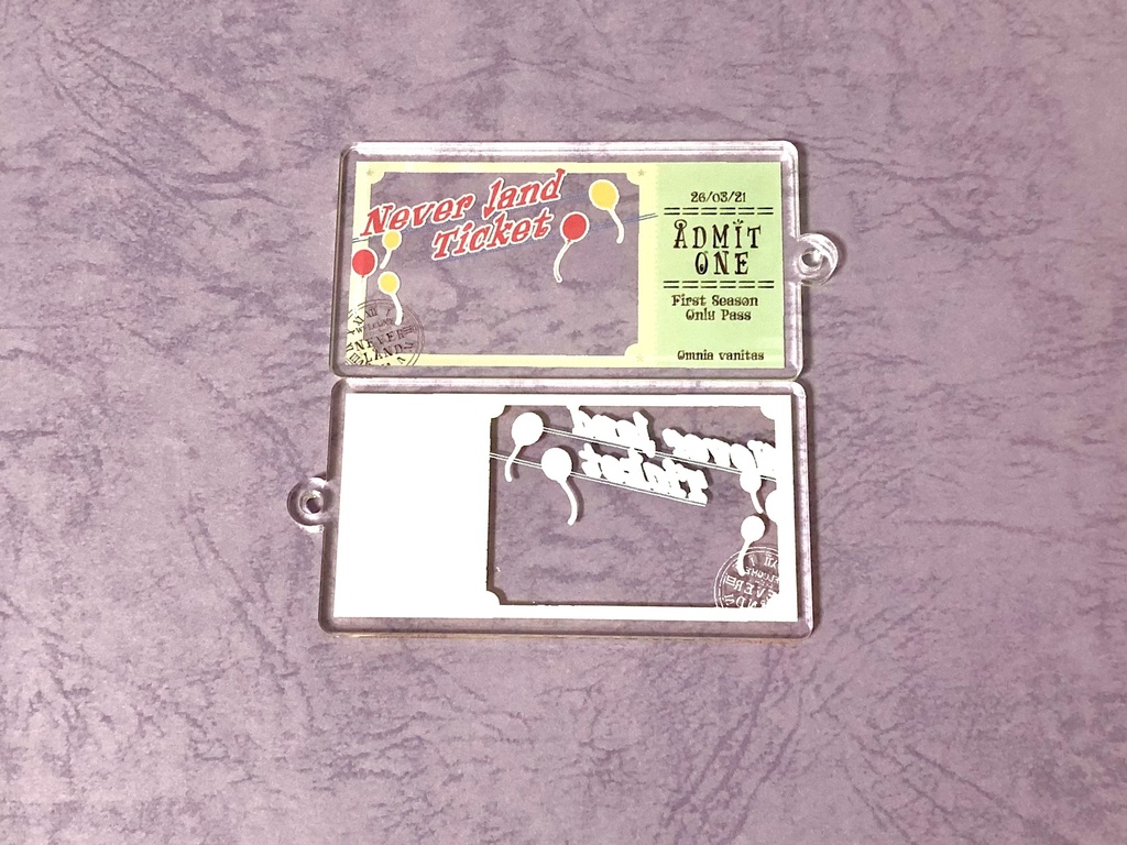 Neverlandチケット風アクキー