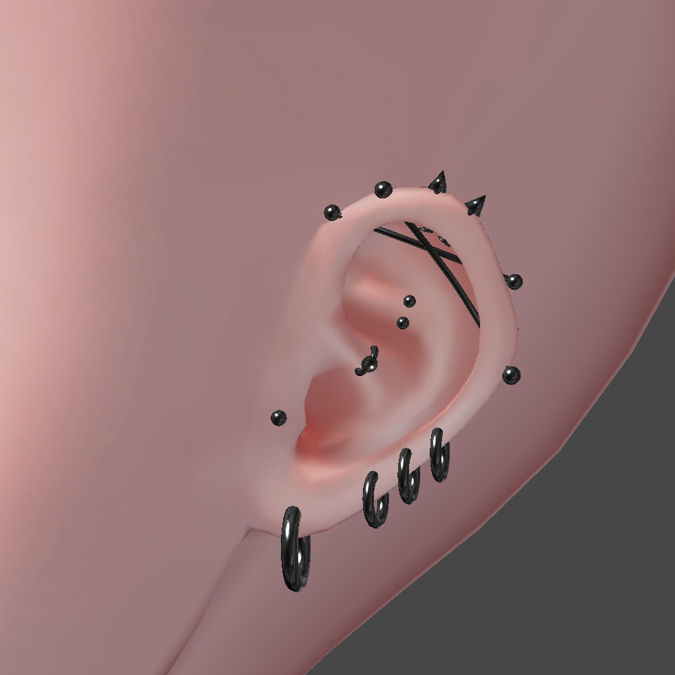 【くうた-Kuuta 】くうたくんシンプルピアス Kuuta Simple EarRings