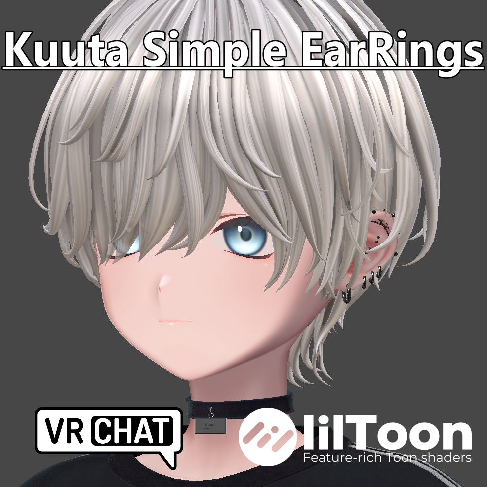 【くうた-Kuuta 】くうたくんシンプルピアス Kuuta Simple EarRings