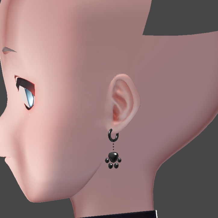 【くうた-Kuuta 】くうたくん対応肉球ピアス Kuuta Paws Ear Rings