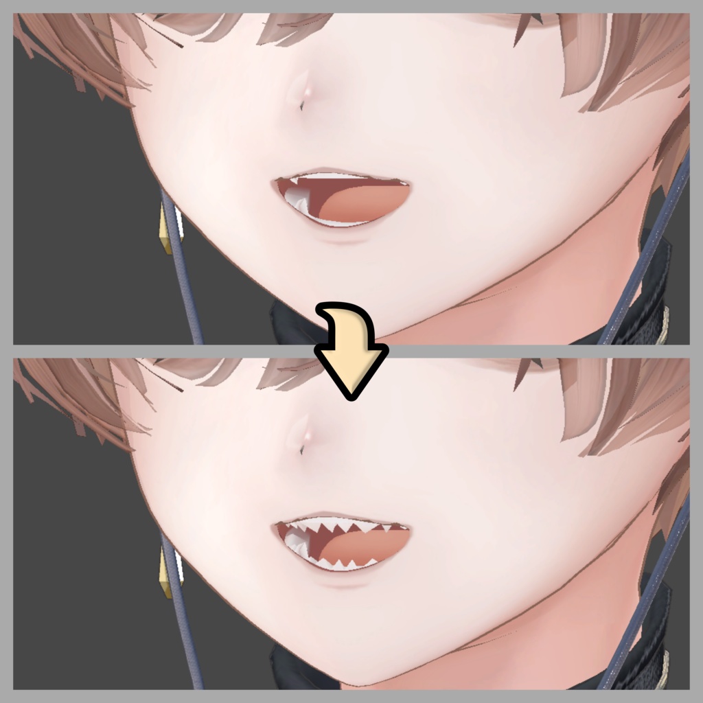 【Alué(アルエ) 】Alué君用ギザ歯