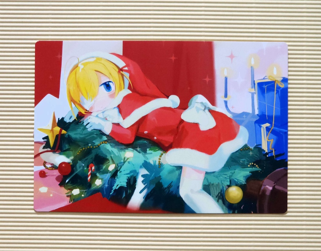 クリスマスポストカードA--横たわる木