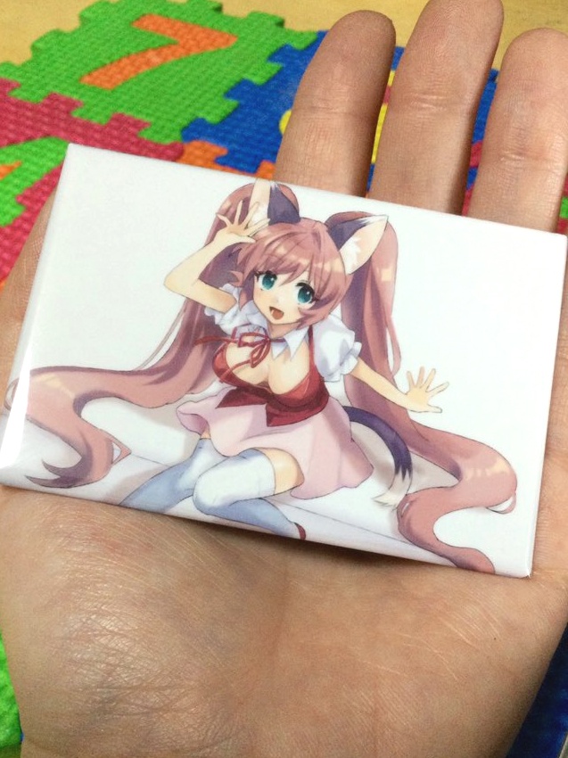 伊集院れしあこっちみてスクエア缶バッジ