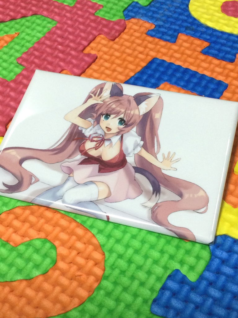 伊集院れしあこっちみてスクエア缶バッジ