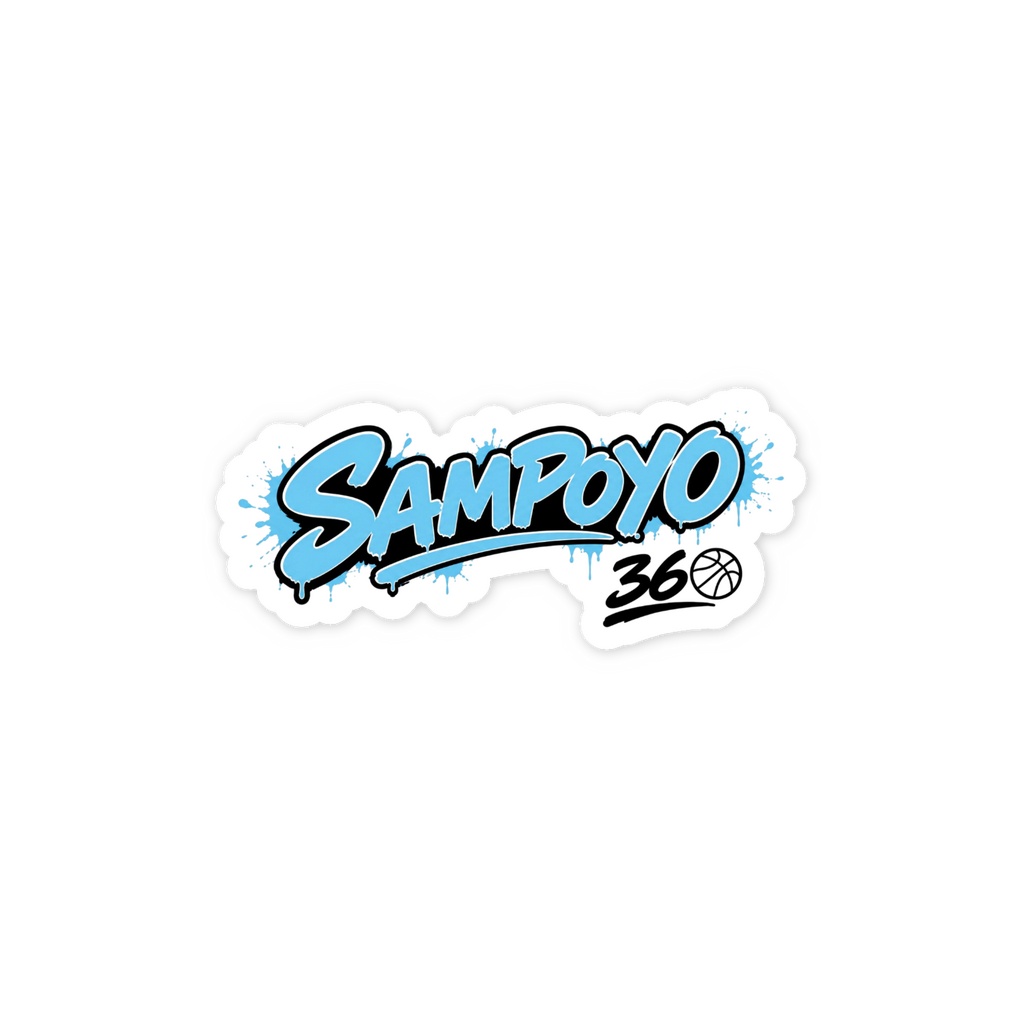 さむぽよステッカー メインロゴ