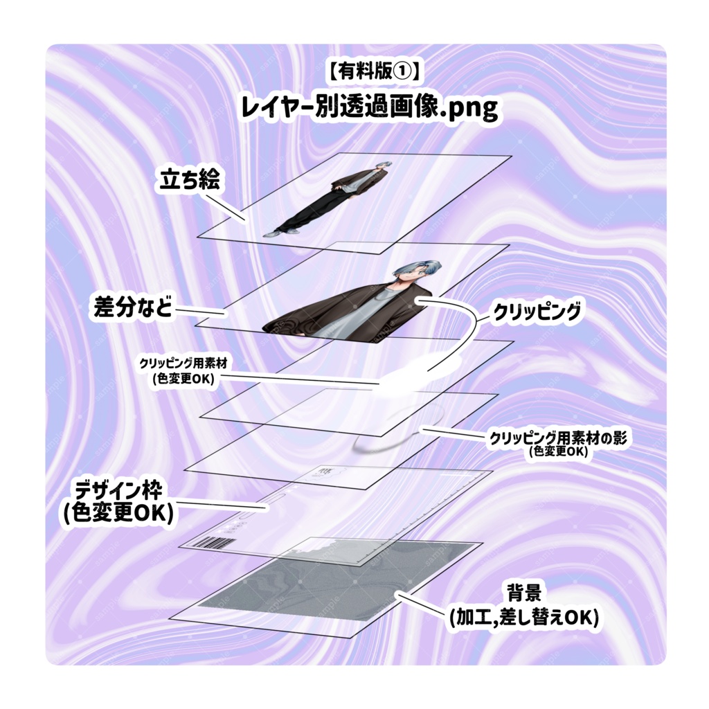 TRPG用立ち絵ディスプレイ素材No.1【無料版あり】