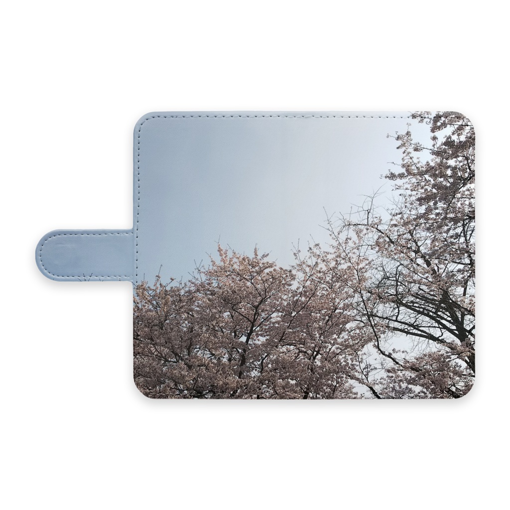 桜/手帳型Androidケース