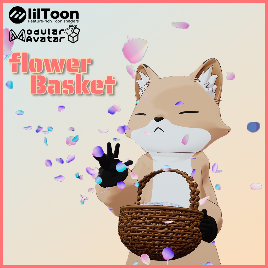 【MA対応】花かご - Flower Basket