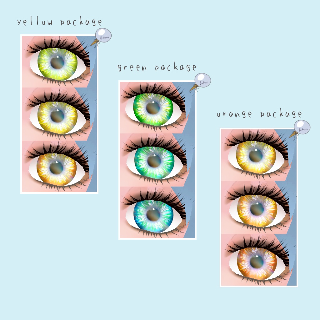 【Vroid】肉球アイズ clear color (無料あり)