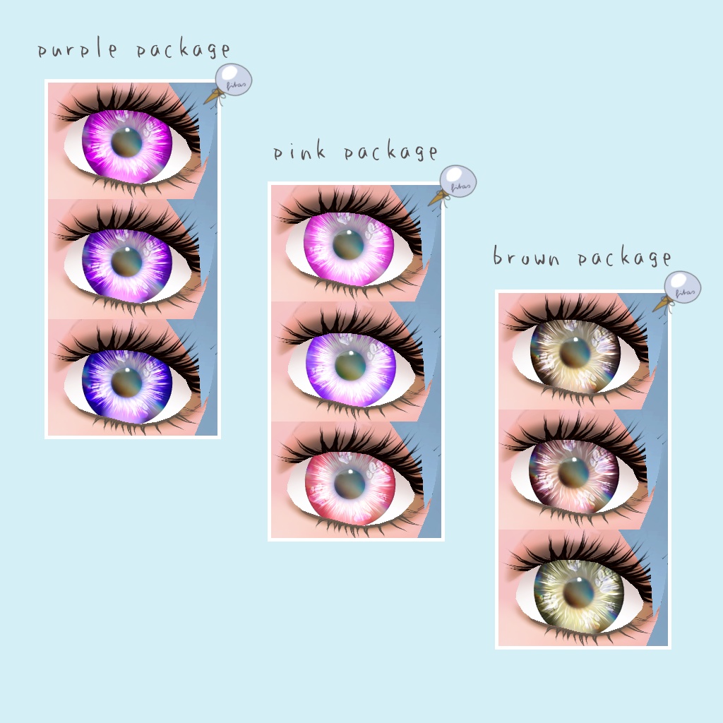 【Vroid】肉球アイズ clear color (無料あり)