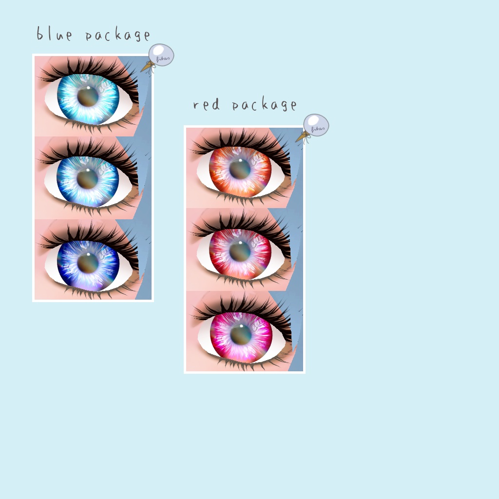 【Vroid】肉球アイズ clear color (無料あり)