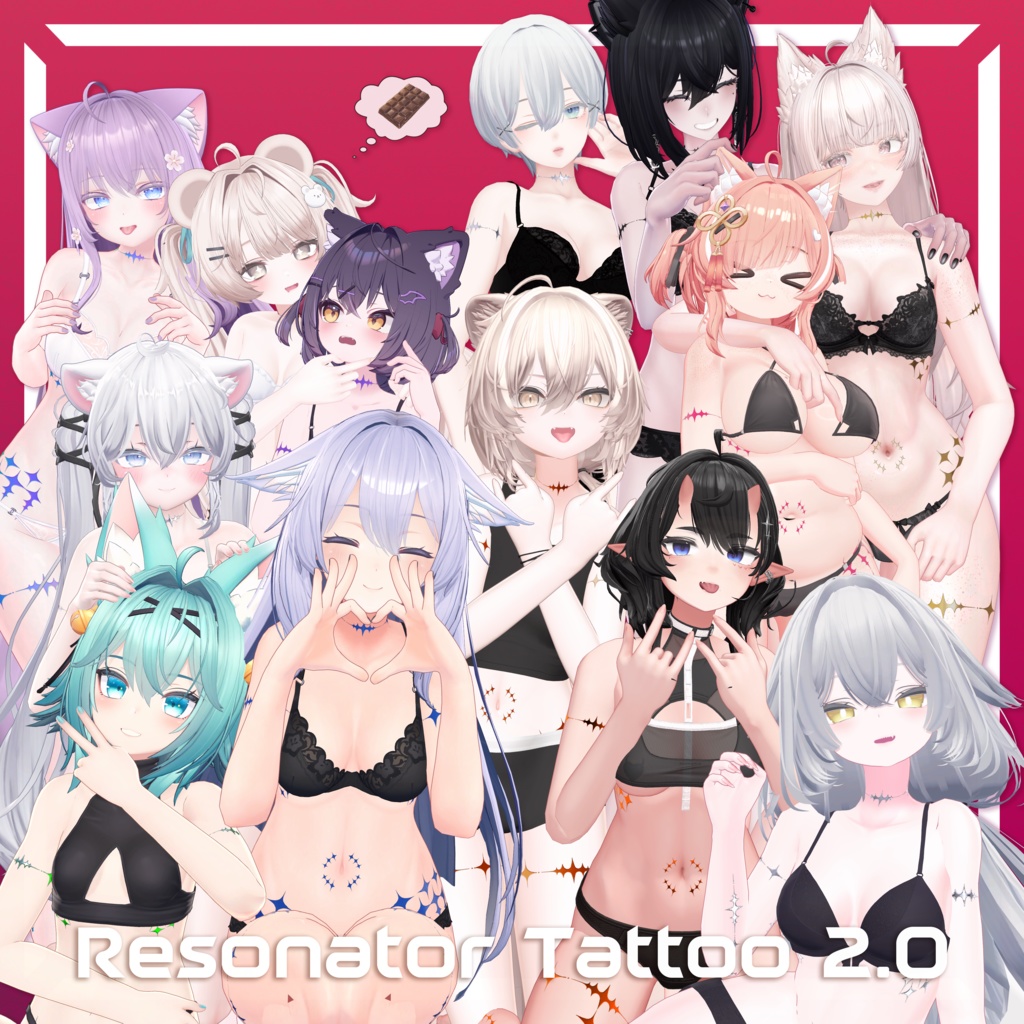 NEW! Resonator Tattoo 2.0【18 Avatars】