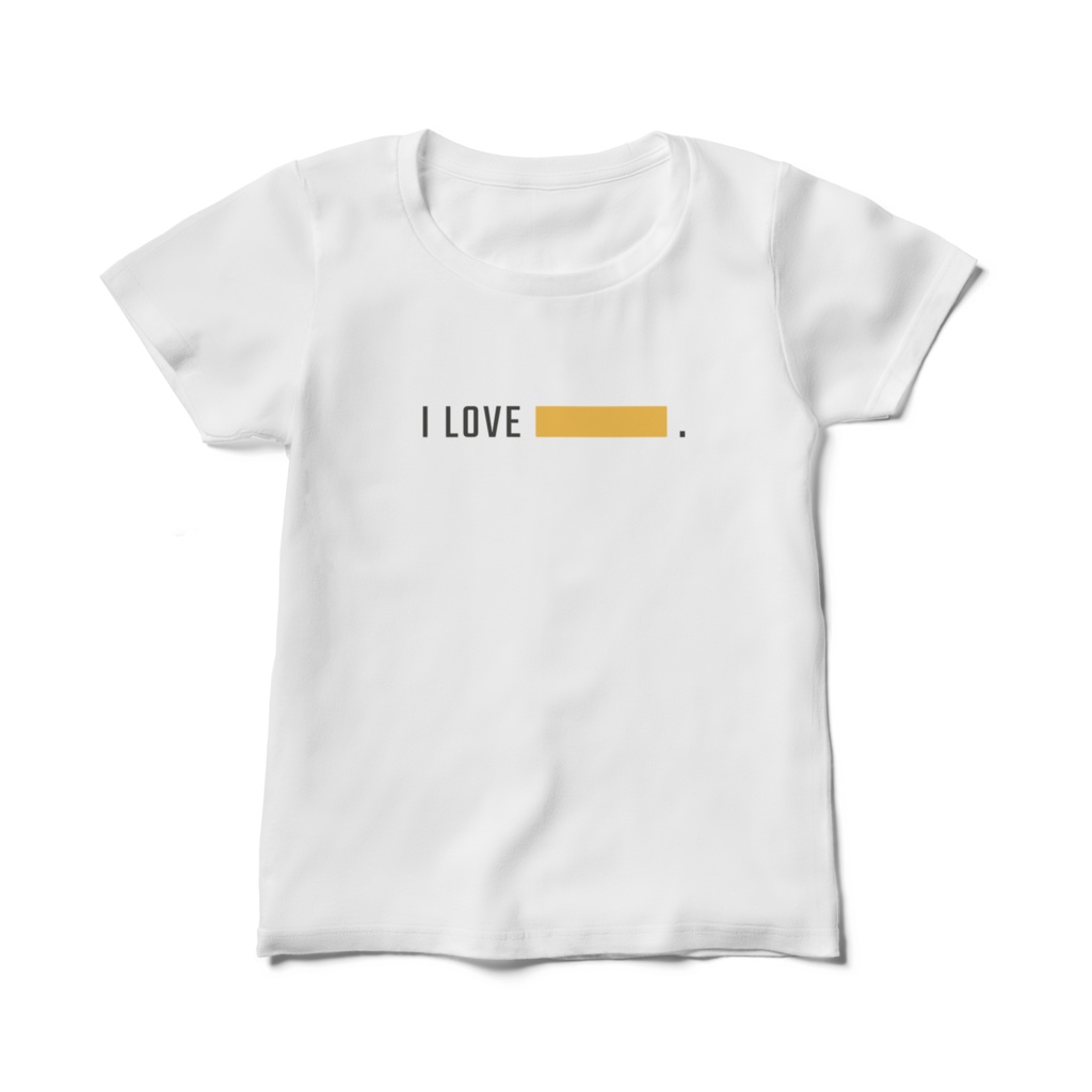 I LOVE YELLOW★黄色推し★レディースTシャツ