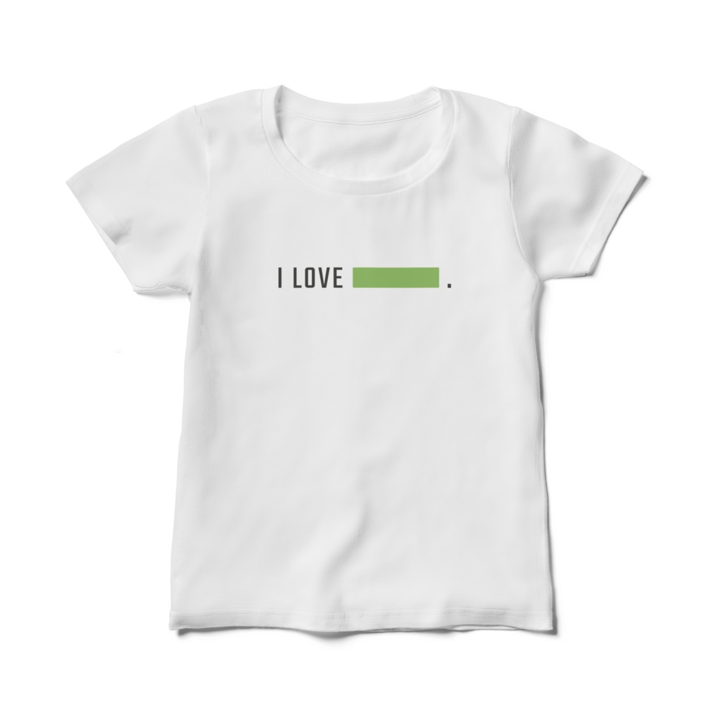 I LOVE YELLOWGREEN★黄緑推し★レディースTシャツ