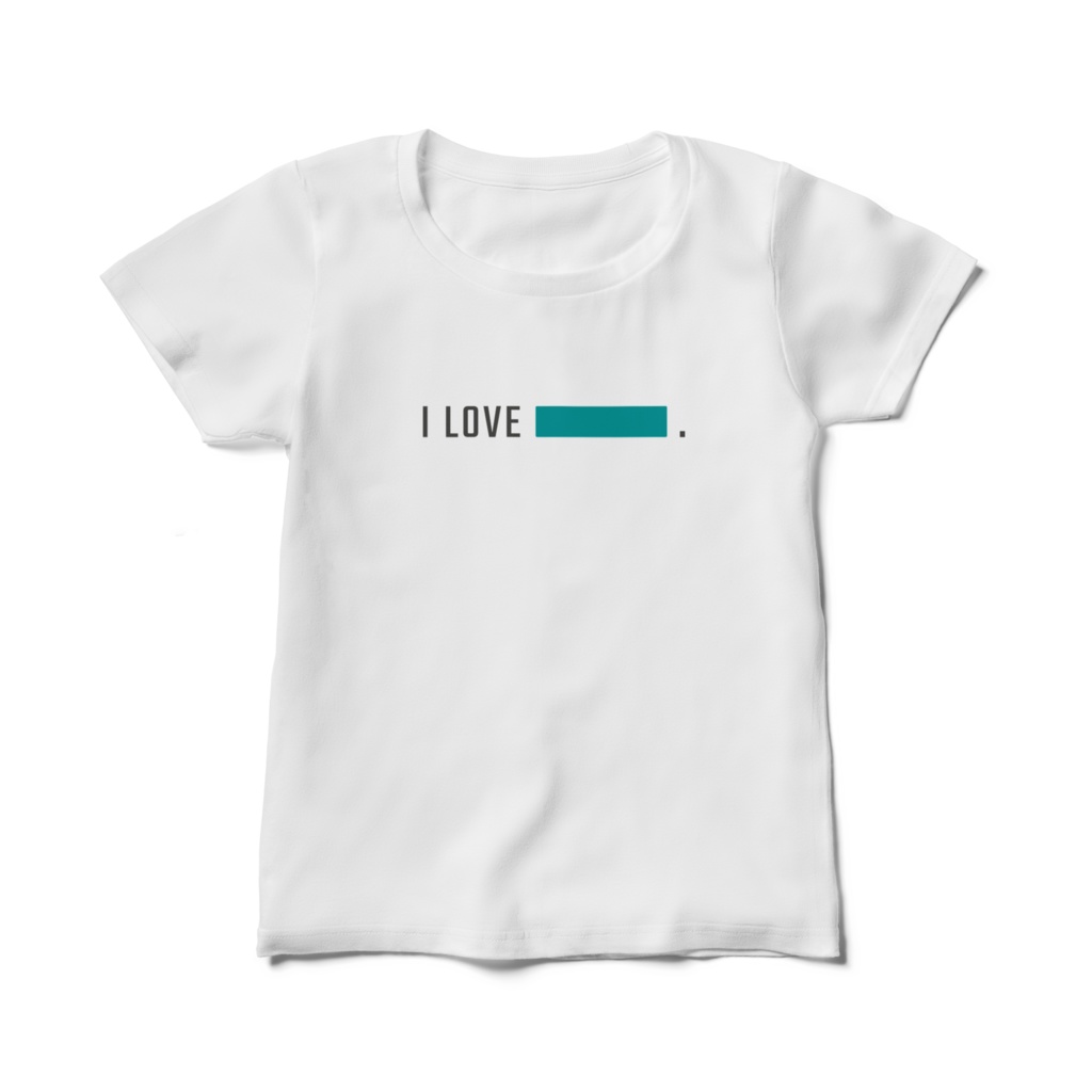 I LOVE BLUEGREEN★青緑推し★レディースTシャツ