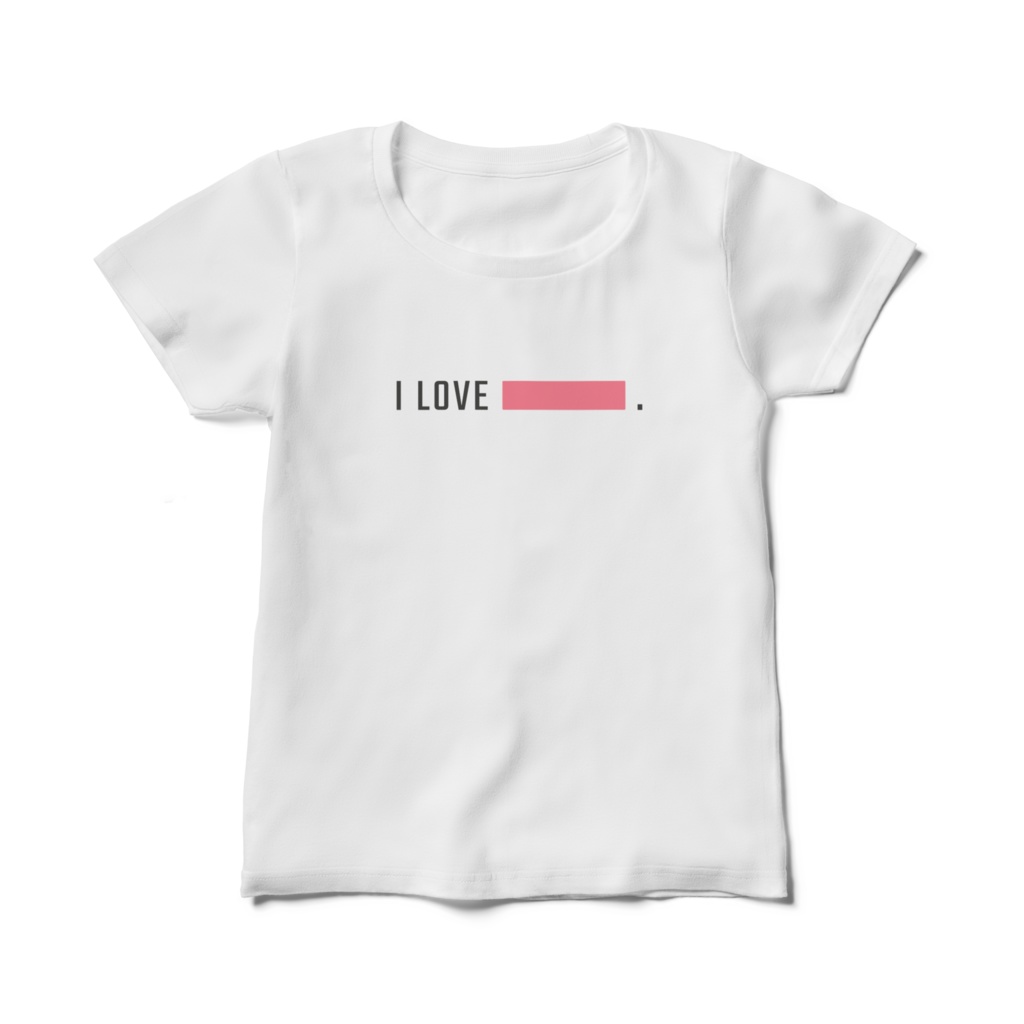 I LOVE PINK★ピンク推し★レディースTシャツ