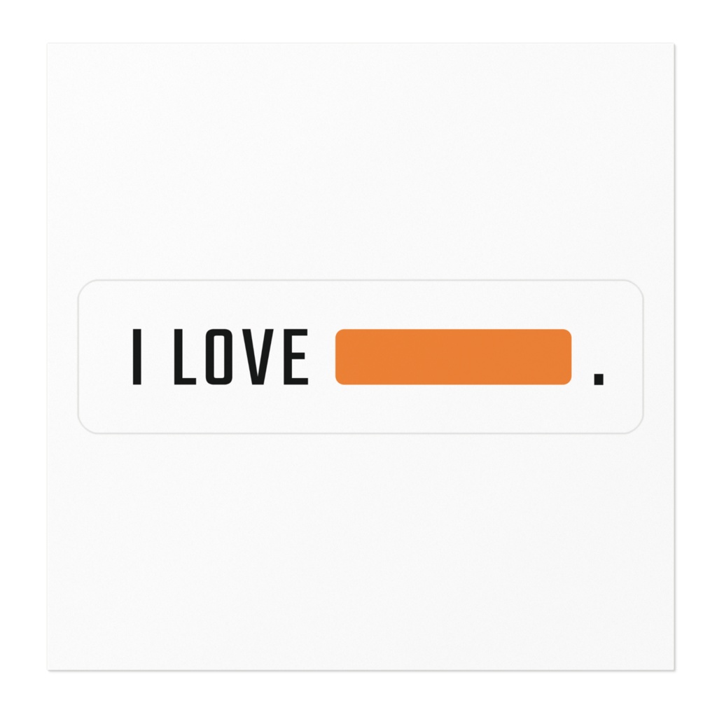 I LOVE ORANGE★オレンジ推し★ステッカー