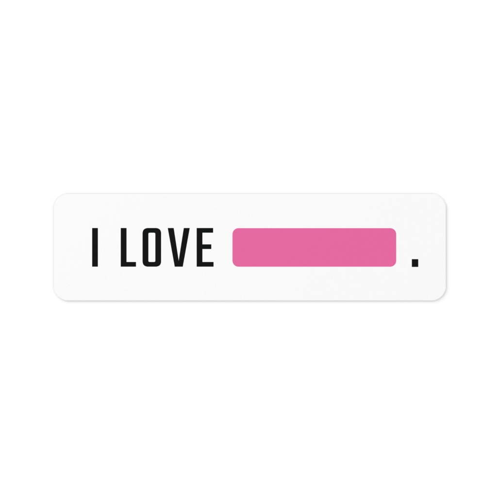 I LOVE PINK★ピンク推し★ステッカー
