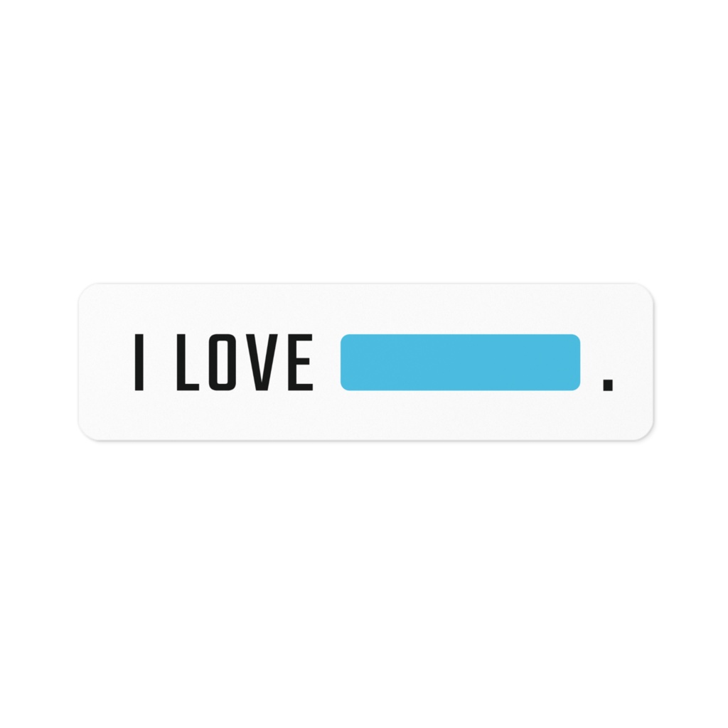 I LOVE SKYBLUE★水色推し★ステッカー