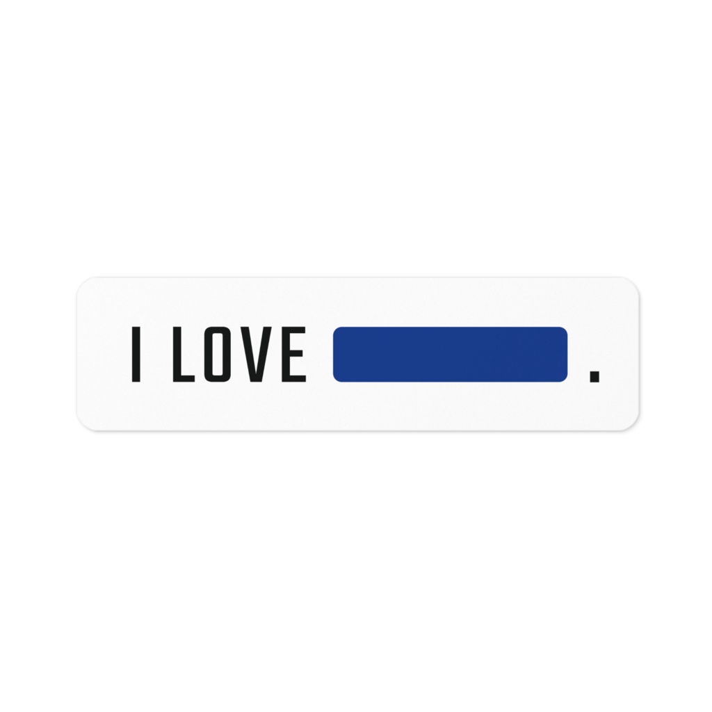 I LOVE NAVY★紺推し★ステッカー