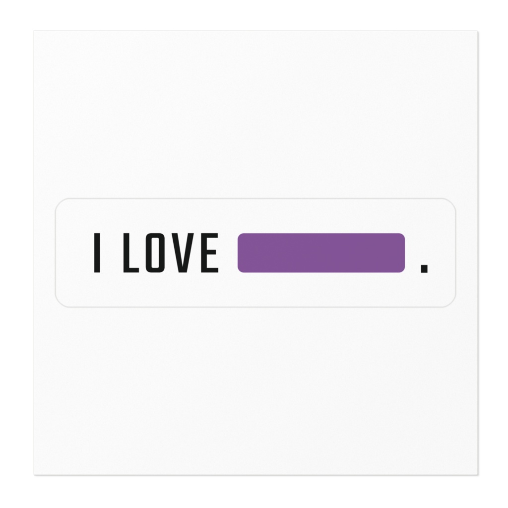 I LOVE PURPLE★紫推し★ステッカー