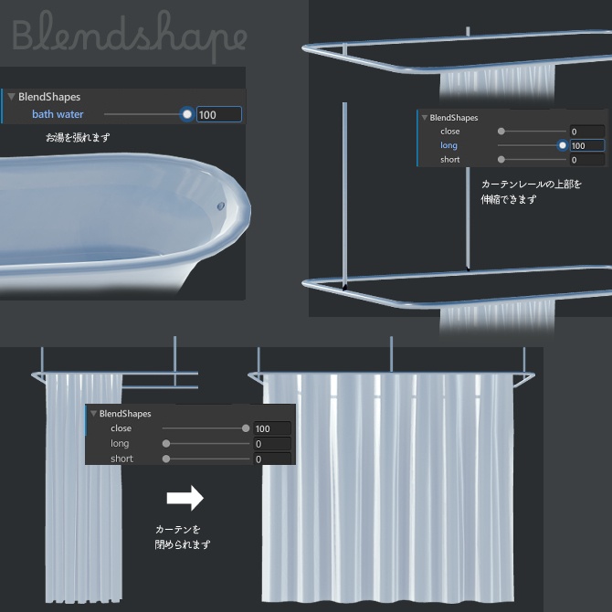 猫足バスタブセット