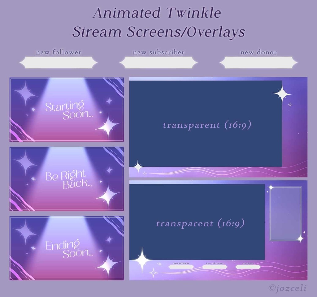 きらきらアニメーションストリームパック (Twinkle Animated Stream Pack)
