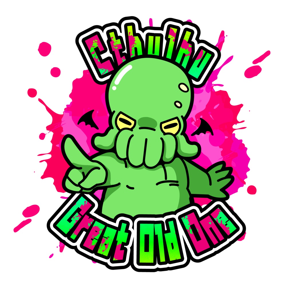 ★クトゥルフさんと愉快な仲間たち★缶バッジ【クトゥルフ】①