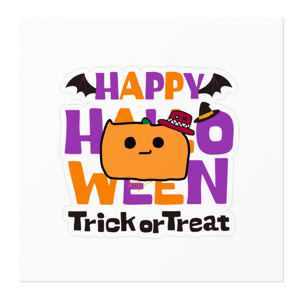 ハピハロかぼちゃんステッカー