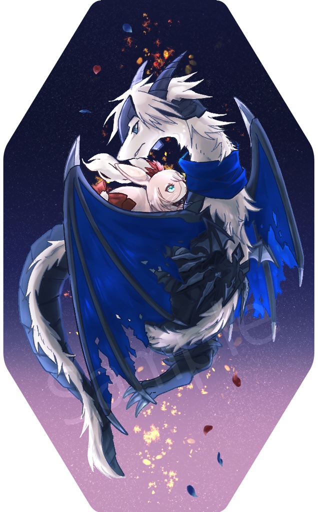 アルシオ擬獣(竜)化アクリルスタンド ドラゴンうさぎ(あんしんBOOTHパック)