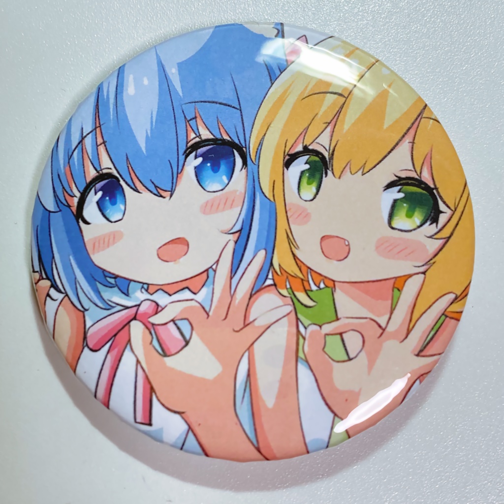 ねむちゃんあたりちゃん缶バッジ(58mm)