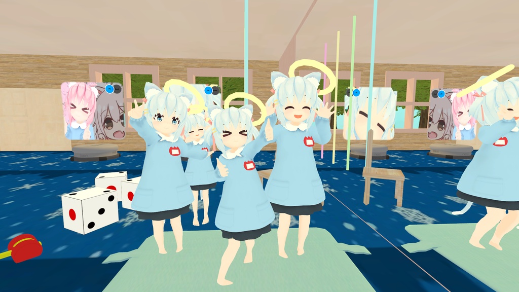 「ねこみ&ねむ」オリジナル3Dモデルセット