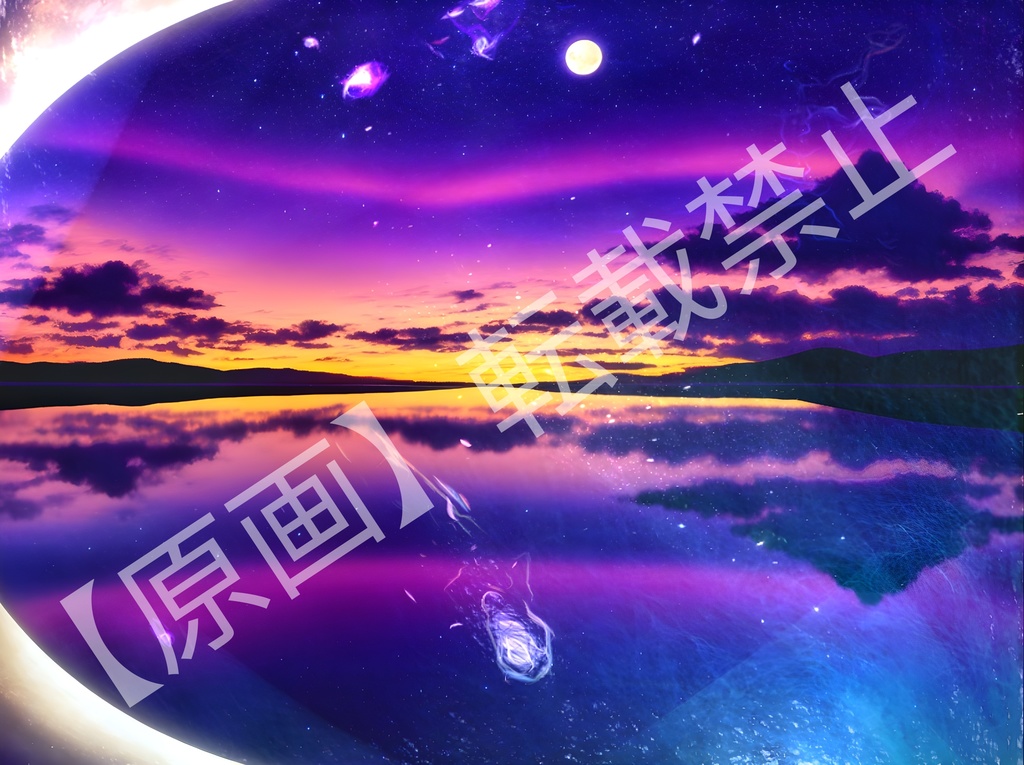 夕焼け小焼けの鏡富士【Android穴付き手帳型カバー】