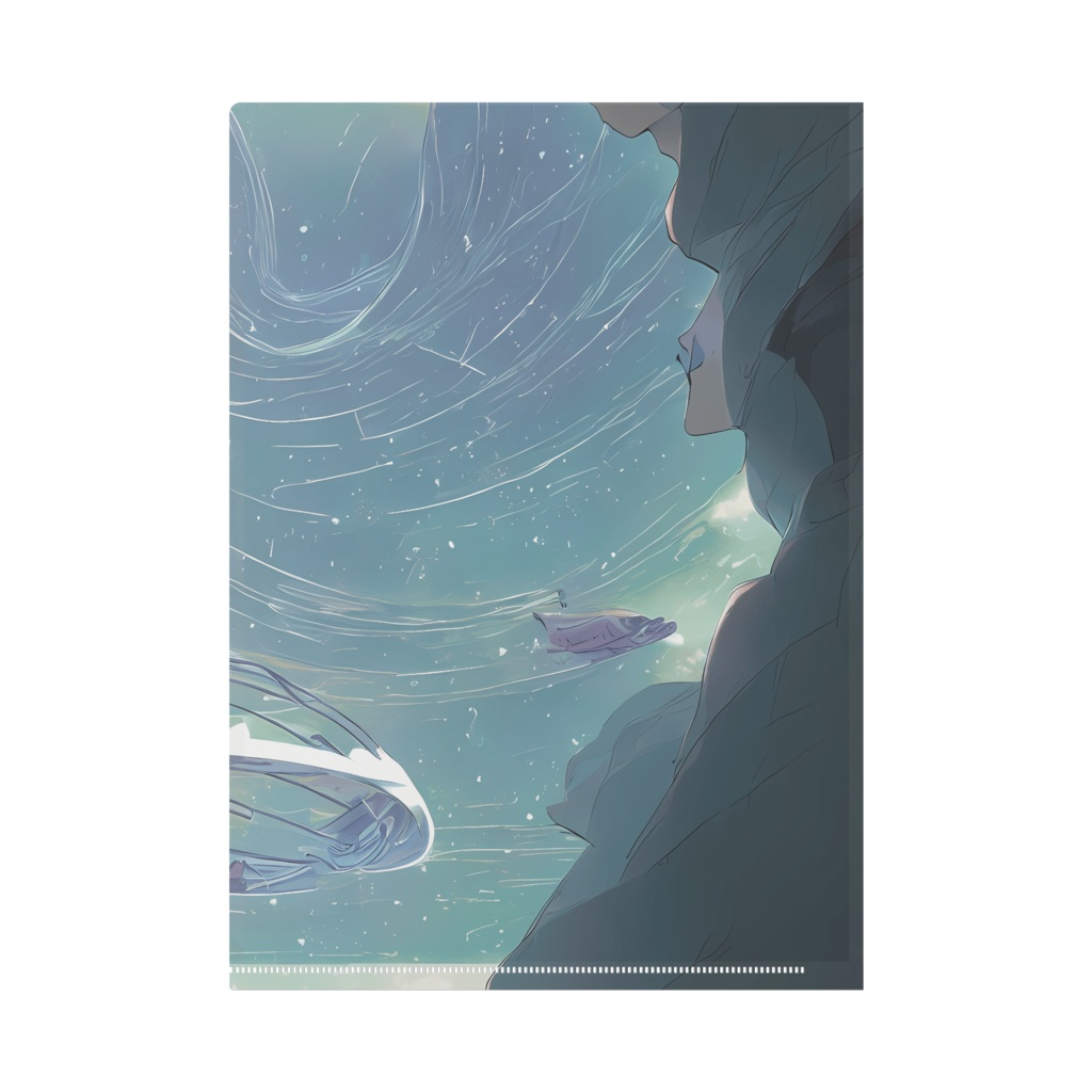 クジラと自然と【クリアファイル(A4)】