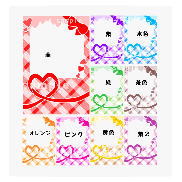 チェック柄チェキフレーム デコレーションver【返礼品◎】