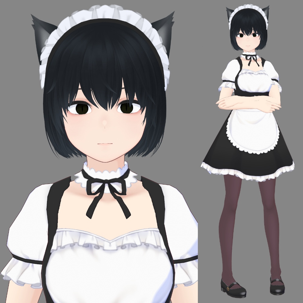 【VRoid】nekomimi_maid_girl.vroid