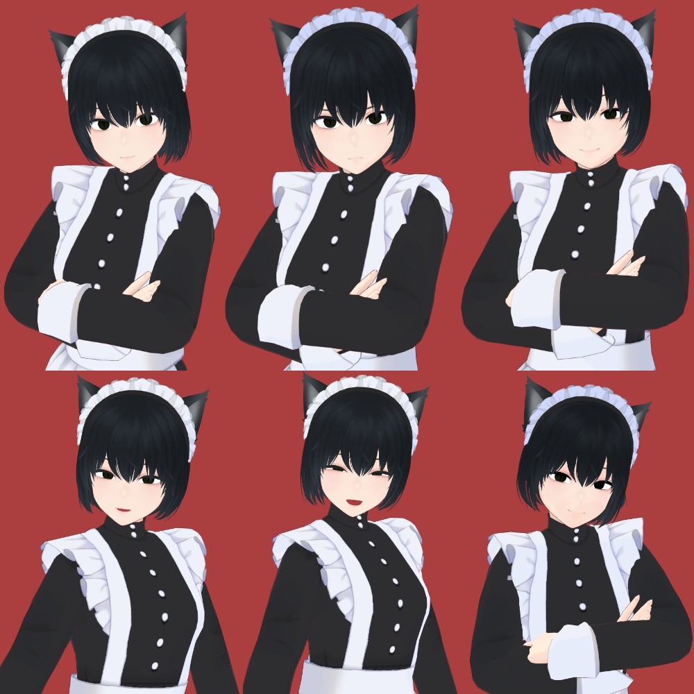 【VRoid】nekomimi_maid_girl_classic.vroid