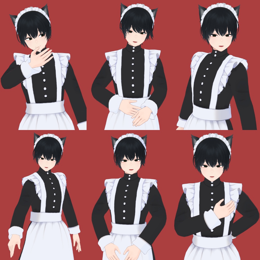 【VRoid】nekomimi_maid_boy_classic.vroid