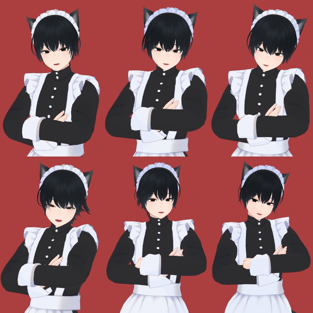 【VRoid】nekomimi_maid_boy_classic.vroid