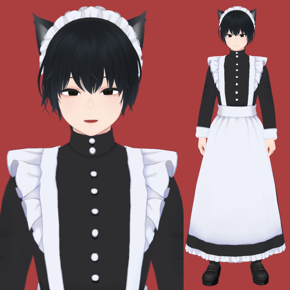 【VRoid】nekomimi_maid_boy_classic.vroid