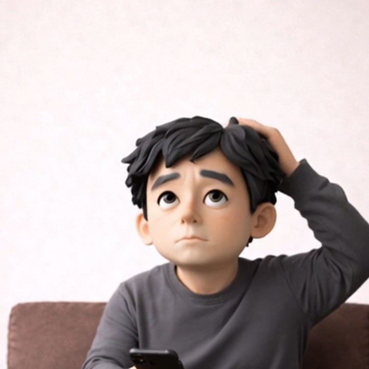 副業に悩む男性 スマホ｜5秒ループ動画