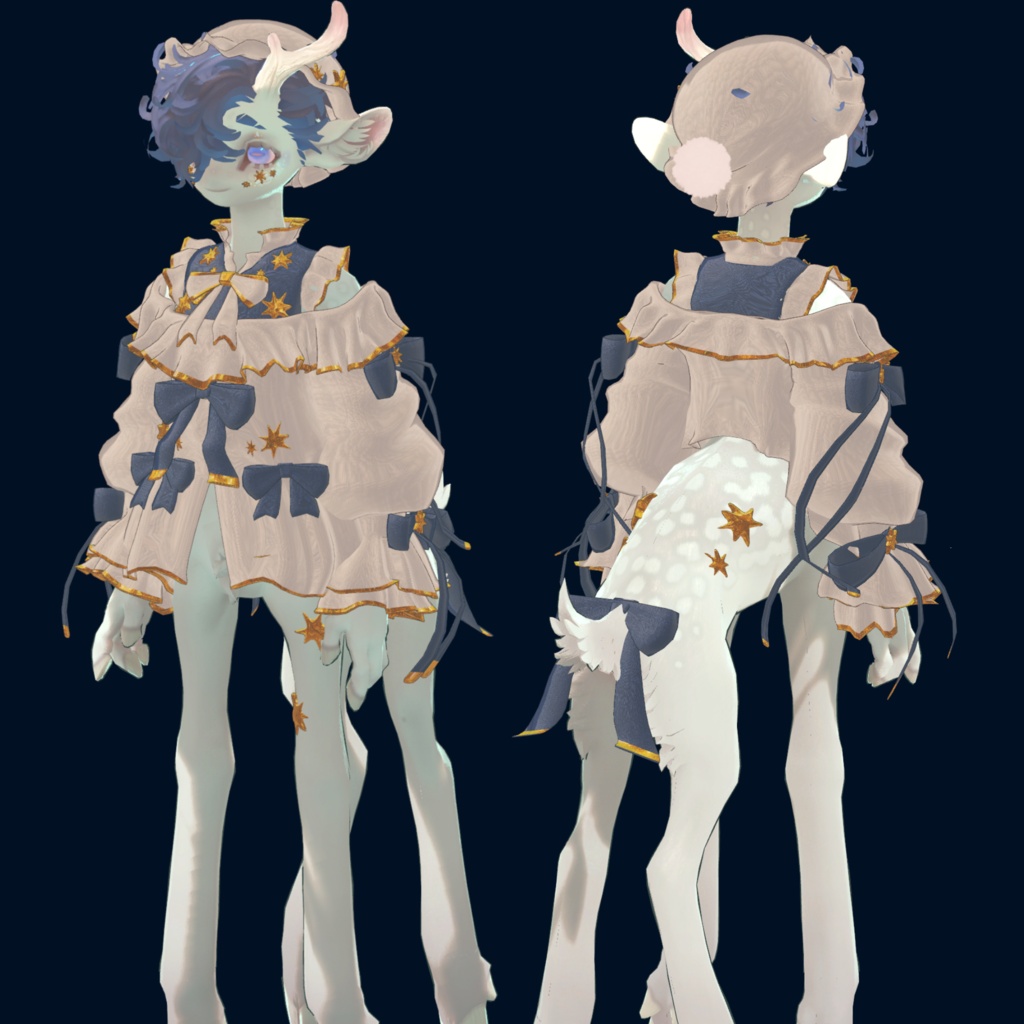 【鹿タウル専用衣装】Moon pajamas set