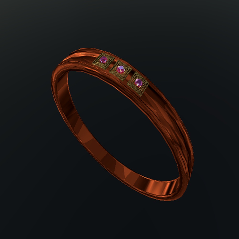 【VRChat想定】指輪モデル_No001【3Dモデル】