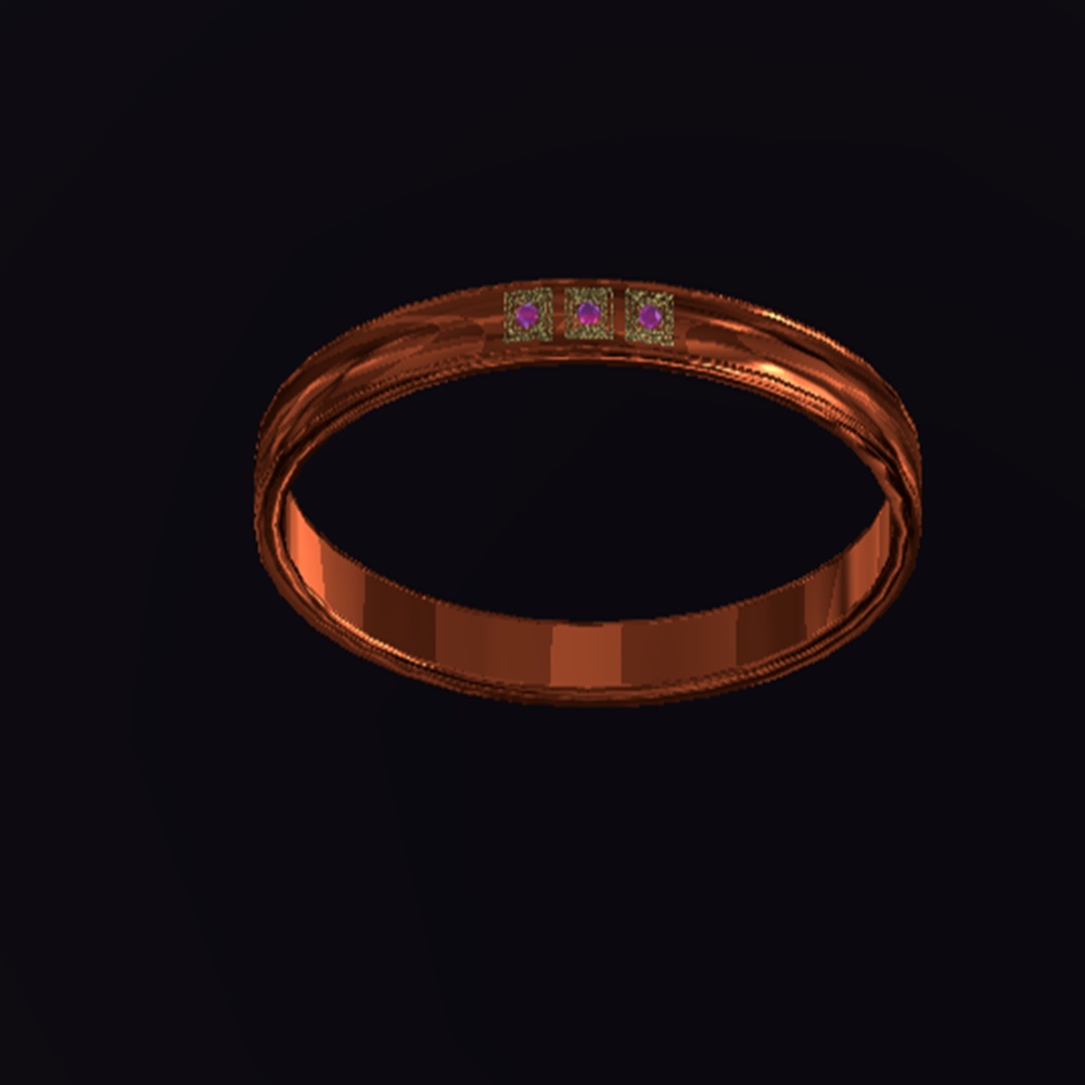 【VRChat想定】指輪モデル_No001【3Dモデル】