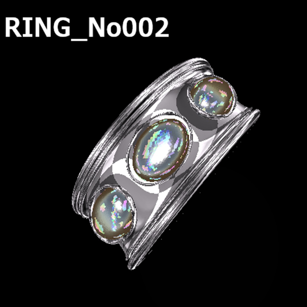 【VRChat想定】指輪モデル_No002【3Dモデル】