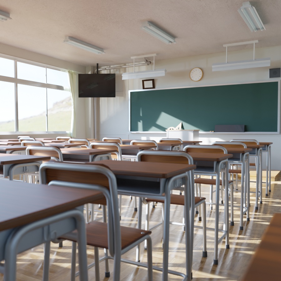 エモイ教室セット【.bland】【.fbx】