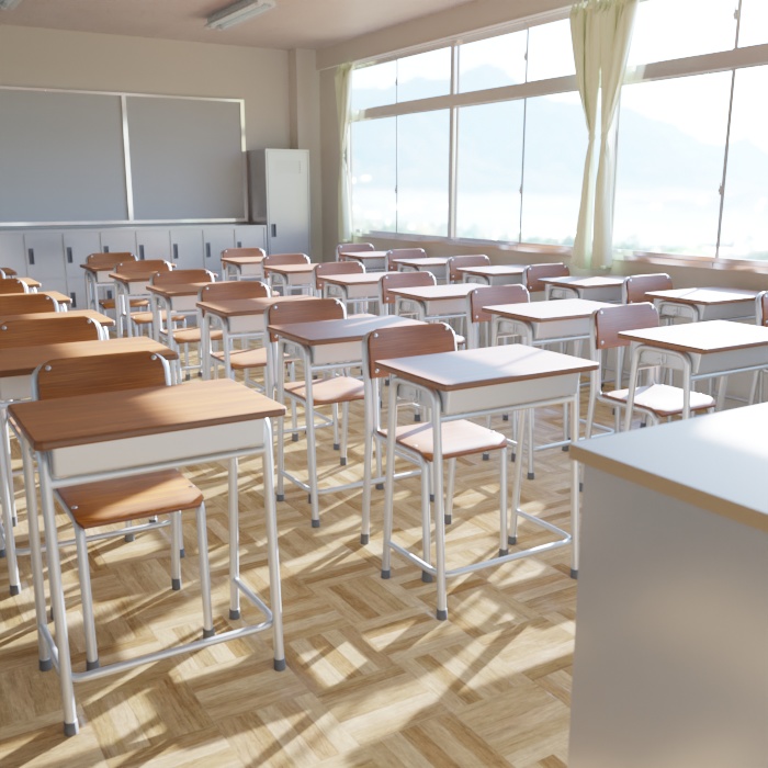 エモイ教室セット【.bland】【.fbx】