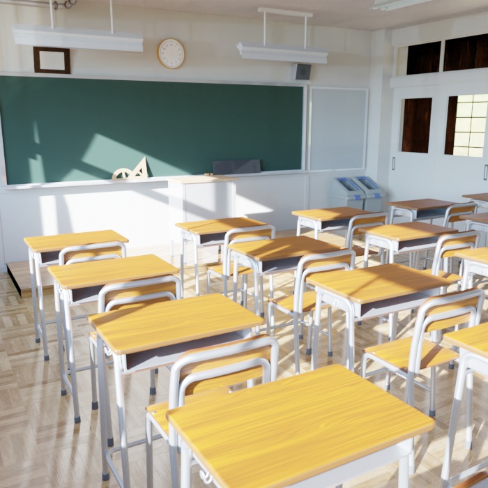 エモイ教室セット【.bland】【.fbx】