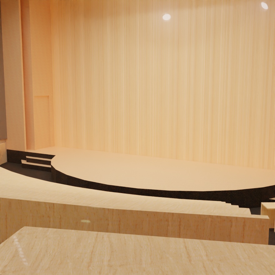 よくある講堂セット【blend】【fbx】