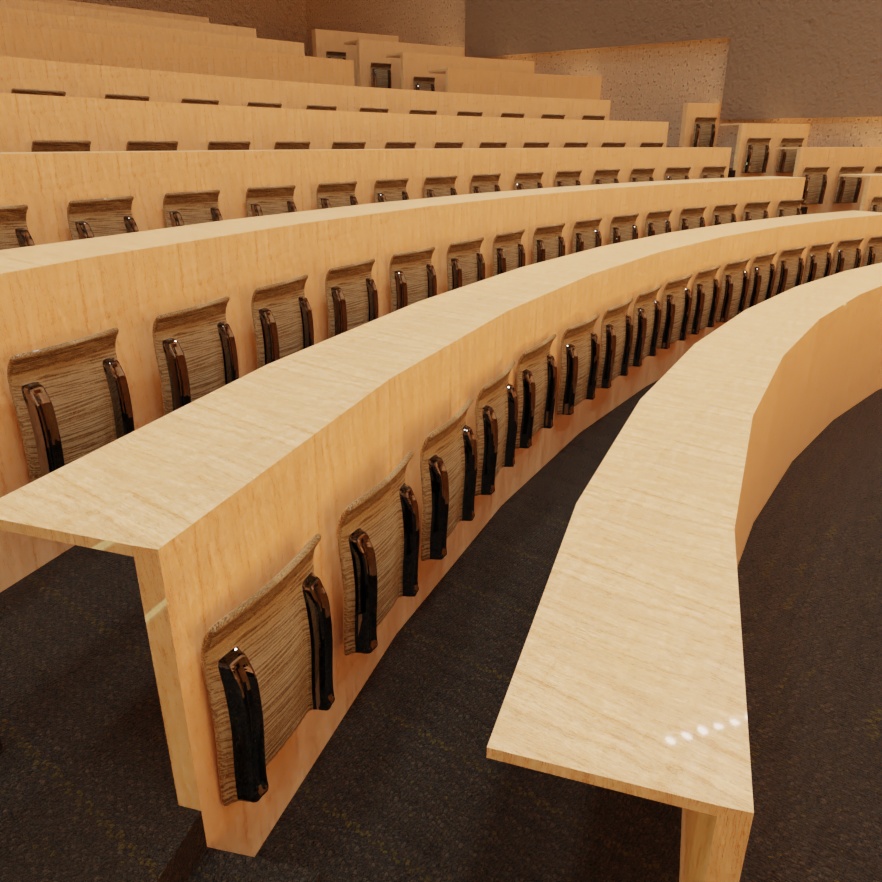 よくある講堂セット【blend】【fbx】